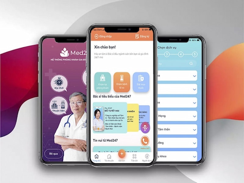đặt lịch thăm khám qua ứng dụng med247