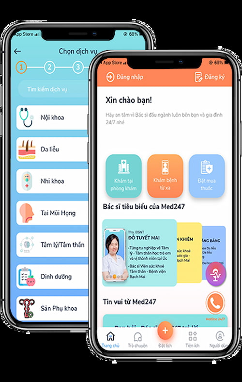 hướng dẫn đặt lịch khám trên app med247