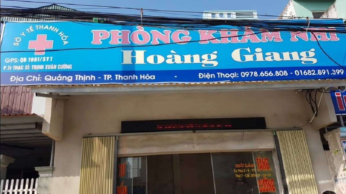 phòng khám nhi hoàng giang